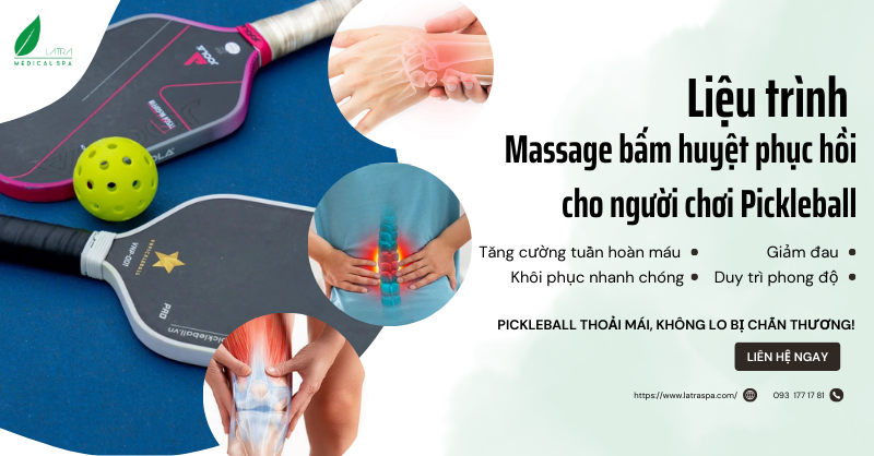 Tại sao Massage bấm huyệt phục hồi là lựa chọn tốt nhất cho những chấn thương Pickleball?