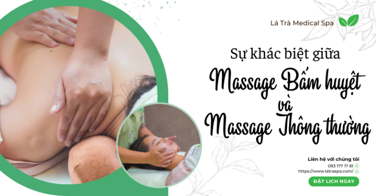 Massage bấm huyệt và Massage thông thường khác nhau chỗ nào?