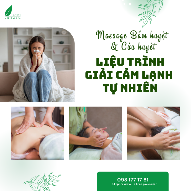 massage bấm huyệt & cứu huyệt giải cảm